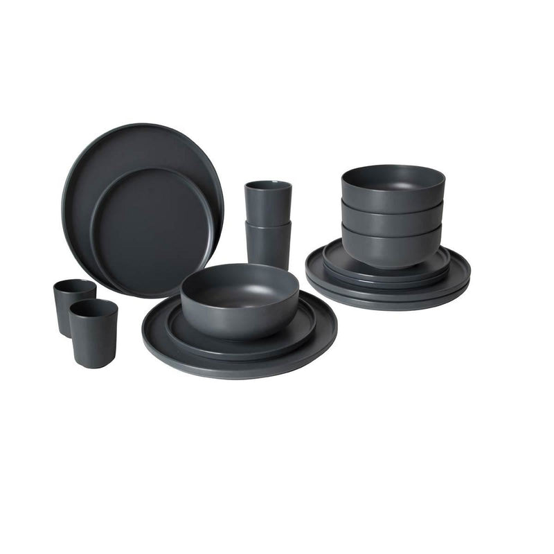 Bo-Camp Industrial Collection Tableware Patom 16 Pieces Anth Bo-Camp - Dynamic Drive