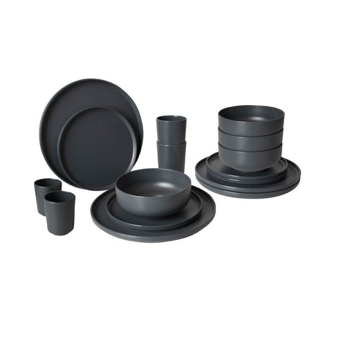 Bo-Camp Industrial Collection Tableware Patom 16 Pieces Anth Bo-Camp - Dynamic Drive