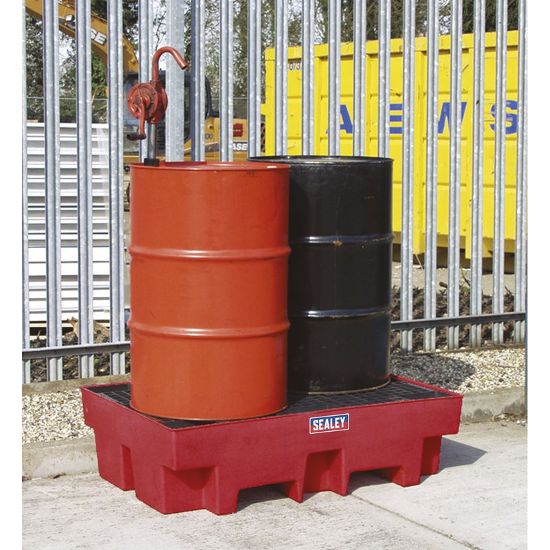 Sealey Barrel Bund Polyethylene 1220 x 820 x 330mm DRP12 Sealey - Dynamic Drive
