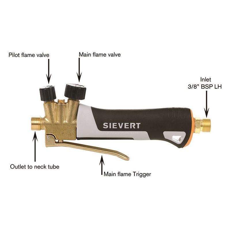 Sievert Pro 88 Torch Handle Sievert - Dynamic Drive
