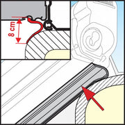 06299-01- RAIN GUARD LOWER 20M Fiamma  - Dynamic Drive