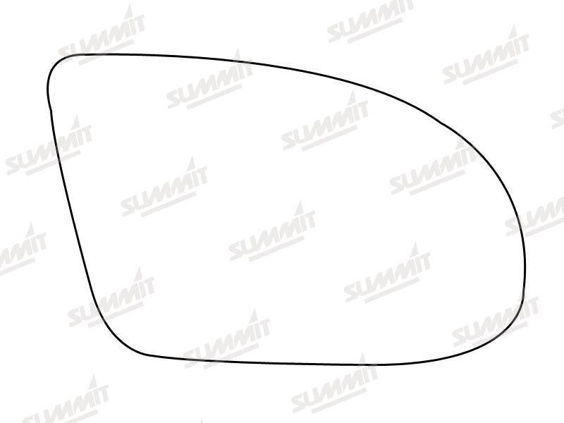Summit Stick-On Standard Mirror Glass fits Vauxhall Tigra RHS Summit - Dynamic Drive