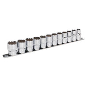 Sealey Socket Set 12pc 1/2"Sq Drive 12pt WallDrive Metric AK2684 Sealey  - Dynamic Drive