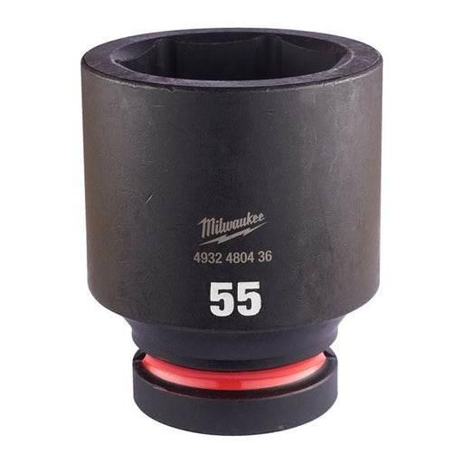 Milwaukee Hex Socket Shw 1In Deep 55mm-1Pc 55mm Milwaukee - Dynamic Drive