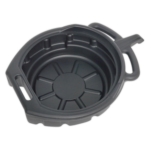 Sealey Oil Fluid Drain Pan with Spout & Handles Drip Tray Transfer 7.6 Litre Sealey  - Dynamic Drive