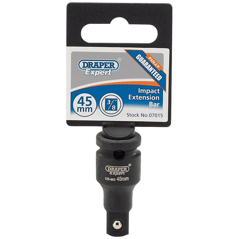 Draper Expert Impact Extension Bar, 3/8" Sq. Dr., 45mm 07015 Draper - Dynamic Drive