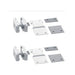 Maxview Unimax Brackets (2) Blister Pack H84074 Maxview - Dynamic Drive