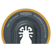 Faithfull Multi-Functional Tool Bi-Metal Radial Saw TiN Coated Blade 87mm Faithfull - Dynamic Drive
