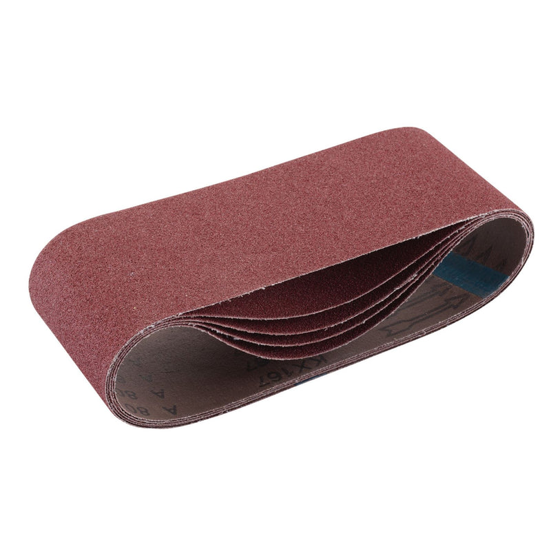 Draper Cloth Sanding Belt, 100 x 610mm, 80 Grit (Pack of 5) 09248 Draper - Dynamic Drive