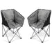2x Kampa Dometic Tub Lightweight Folding Camping Chair Fog Grey Kampa  - Dynamic Drive