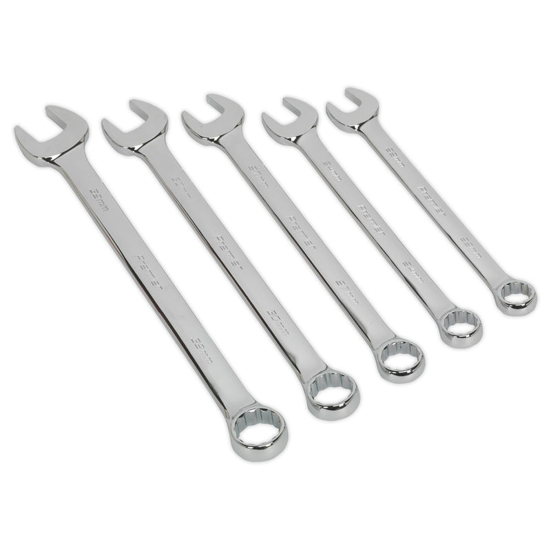 Sealey Combination Spanner Set 5pc Jumbo Metric AK6329 Sealey - Dynamic Drive