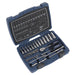 Sealey Premier 33pc 1/4" Drive WallDrive Metric Socket Set 4-14mm Ratchet Handle Sealey  - Dynamic Drive