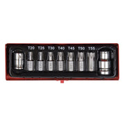 Sealey TRX-Star* Bit & Holder Set 9pc 3/8" & 1/2"Sq Drive AK6210 Sealey - Dynamic Drive