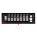 Sealey TRX-Star* Bit & Holder Set 9pc 3/8" & 1/2"Sq Drive AK6210 Sealey - Dynamic Drive