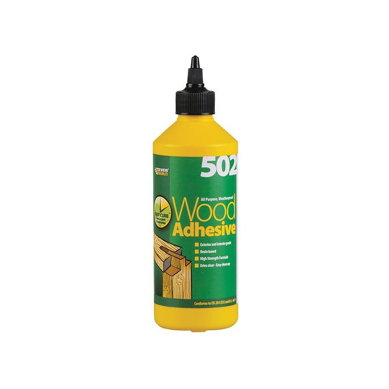 Everbuild Sika 502 All Purpose Weatherproof Wood Adhesive 500ml Everbuild Sika - Dynamic Drive