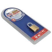 Faithfull Brass Padlock 20mm 3 Keys Faithfull - Dynamic Drive