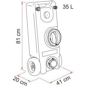 Fiamma Roll Tank 40 W (Waste) 08307-01- Fiamma - Dynamic Drive