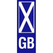 W4 Gb Plate Scotland Upright Sticker 37158 W4 - Dynamic Drive