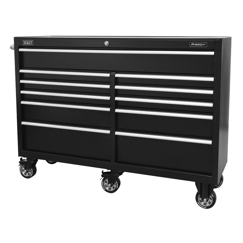 Sealey Rollcab 11 Drawer 1430mm Heavy-Duty Black PTB143011 Sealey - Dynamic Drive