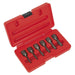 Sealey Screw Extractor Set 6pc 3/8"Sq Drive AK8185 Sealey - Dynamic Drive