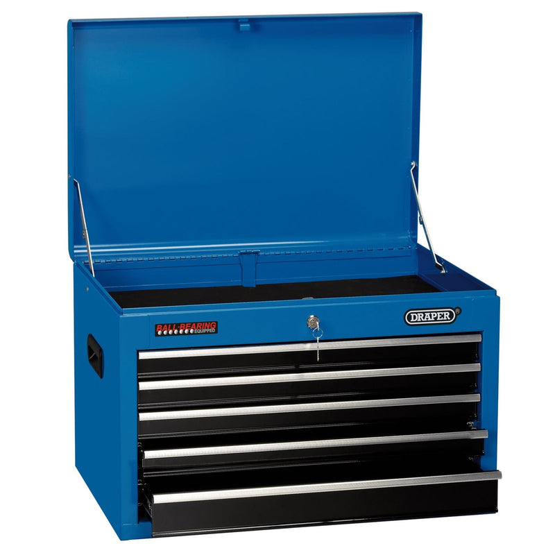 Draper Tool Chest, 5 Drawer, 26", 660 x 445 x 430mm, Blue 35746 Draper - Dynamic Drive
