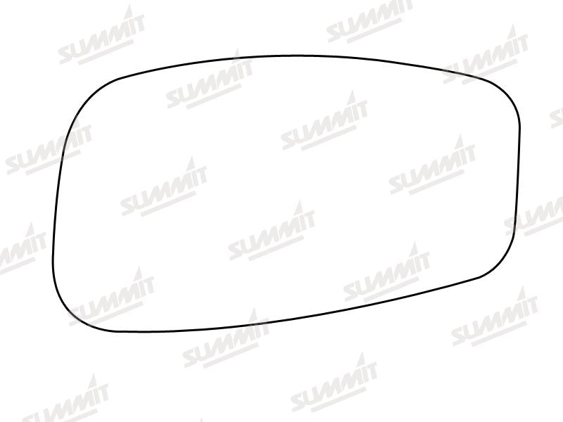 Summit Stick-On Standard Mirror Glass fits Fiat Stilo RHS Summit - Dynamic Drive