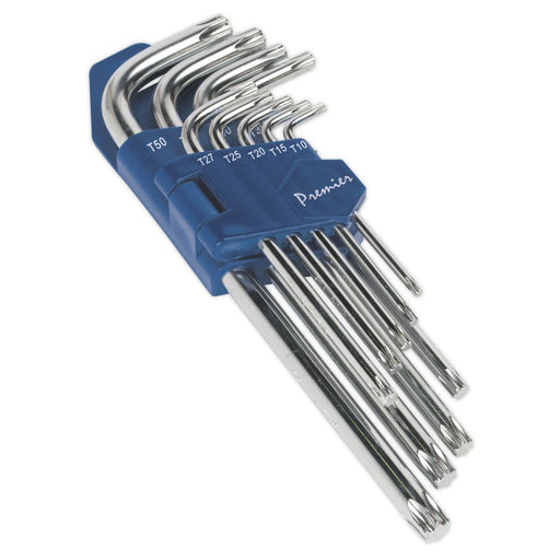 Sealey TRX-Star* Key Set 9pc Long Fully Polished Sealey - Dynamic Drive