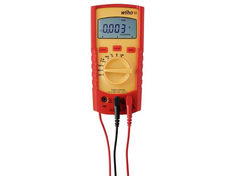 Wiha Digital Multimeter 600 V AC, CAT IV Wiha - Dynamic Drive