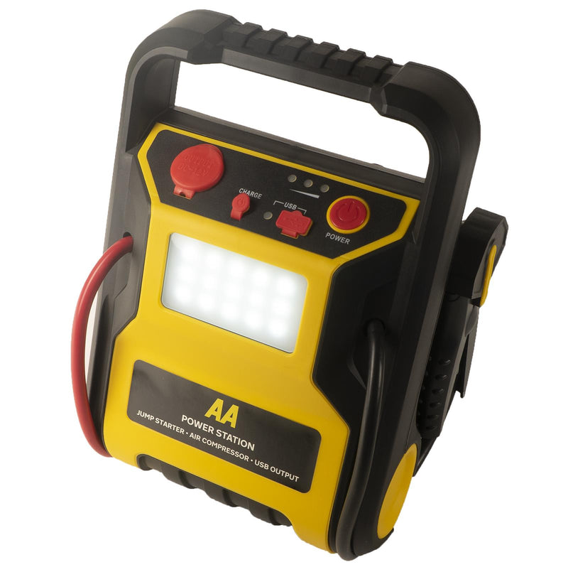 AA 12V 600A Car Van Battery Jump Starter Start Booster Compressor LED Power Pack AA - Dynamic Drive