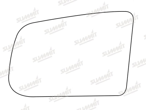Summit Stick-On Standard Mirror Glass fits Mazda 121 LHS Summit - Dynamic Drive