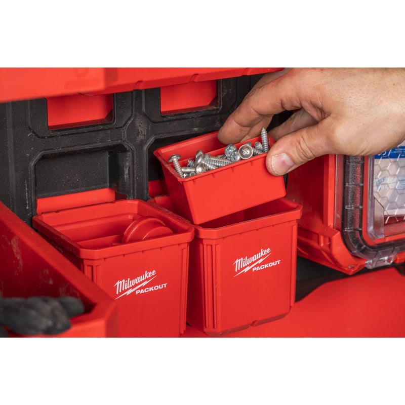 Milwaukee Packout Container 10 x 10 cm Pack of 2 Milwaukee - Dynamic Drive