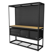 Sealey Heavy-Duty Modular Workbench & Racking Kit with 3 Storage Units Sealey - Dynamic Drive