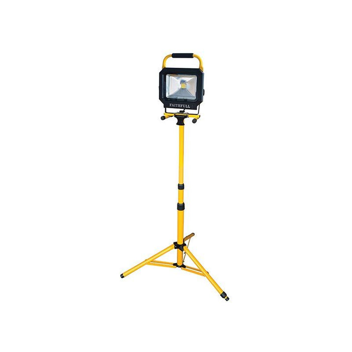 Faithfull Power Plus COB LED Single Pod Tripod Sitelight 30W 2100 Lumens 240V Faithfull Power Plus - Dynamic Drive