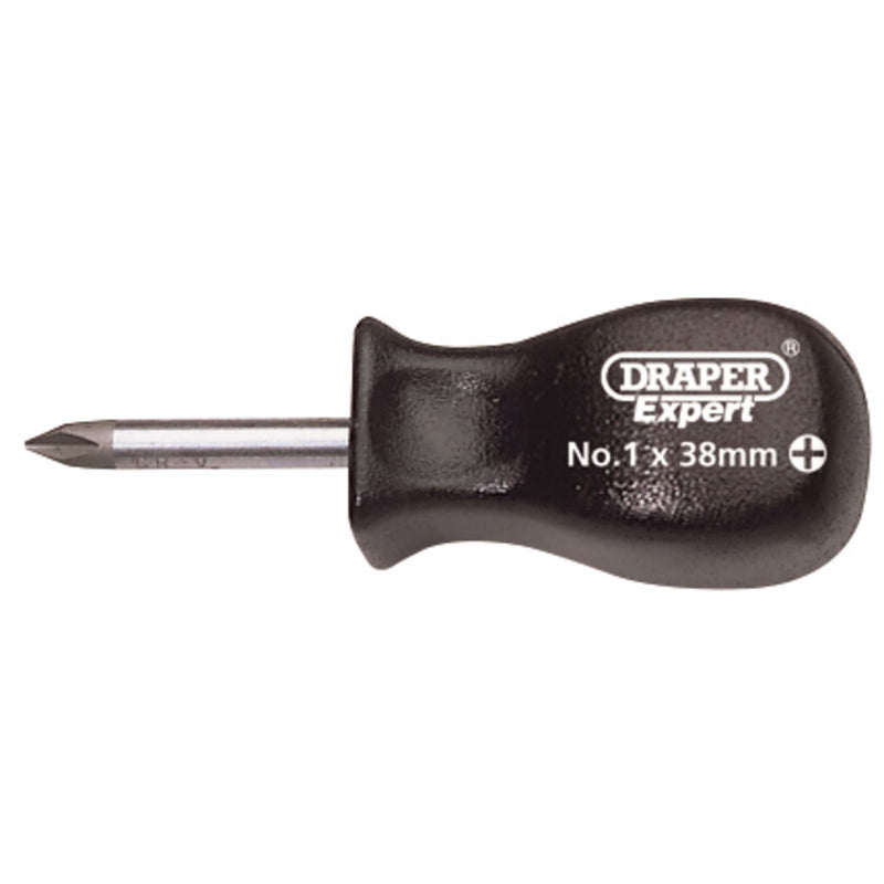 Draper Cross Slot Mechanic's Screwdriver, No.1 x 38mm 19540 Draper - Dynamic Drive