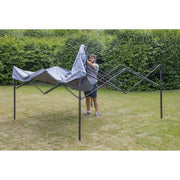 Dellonda 2x2m Pop-Up Gazebo Heavy Duty Carry Bag Rope Stakes & Weight Grey Dellonda - Dynamic Drive