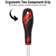 Teng Tools Flat Screwdriver 1.2 x 8.0 x 150mm XL Hex Shaft Teng Tools - Dynamic Drive