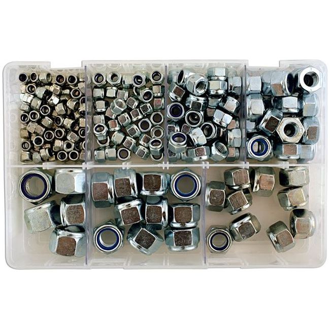 Connect Assorted mm Nyloc Steel Nuts Box 220pc 31861 Tool Connection - Dynamic Drive