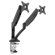Dellonda Adjustbale Double Monitor Arm with 360 Rotation - Black DH25 Dellonda - Dynamic Drive