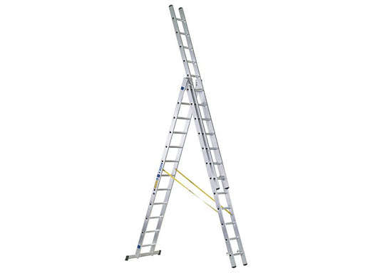 Zarges D-Rung Combination Ladder 3-Part 3 x 12 Rungs Zarges - Dynamic Drive