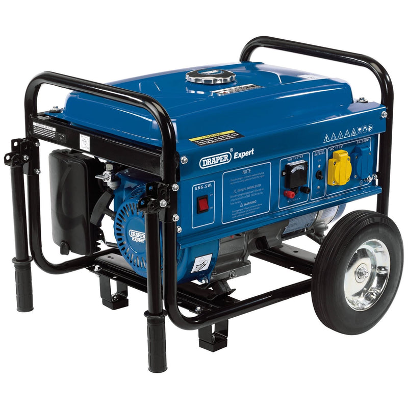 Draper Petrol Generator with Wheels, 2500W 87088 Draper - Dynamic Drive
