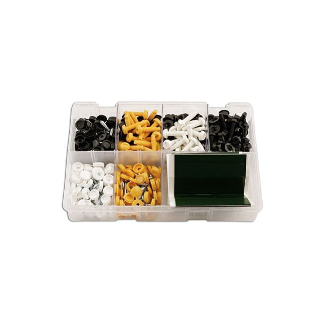 Connect Number Plate Fixings & Pads Assortment 320pc 31886 Tool Connection - Dynamic Drive
