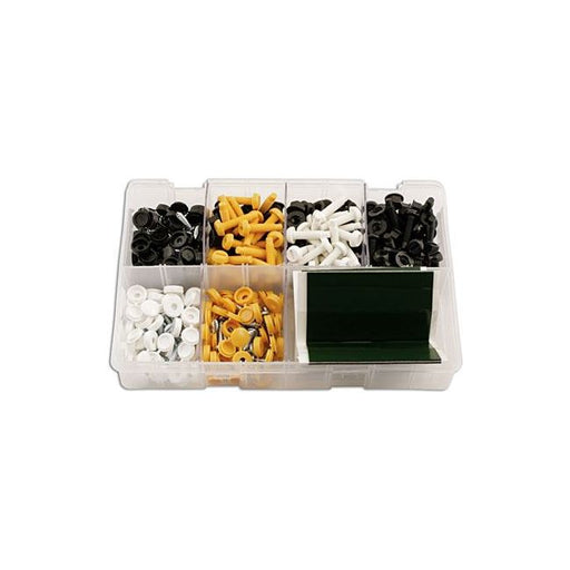 Connect Number Plate Fixings & Pads Assortment 320pc 31886 Tool Connection - Dynamic Drive