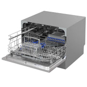 Baridi Tabletop Dishwasher 6 Place Settings 6.5L Capacity - Silver DH84 Baridi - Dynamic Drive