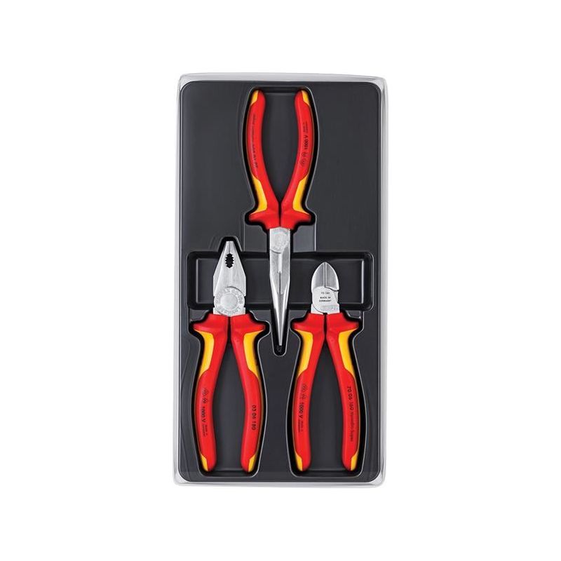 Knipex Elektro VDE Pliers Set, 3 Piece Knipex - Dynamic Drive