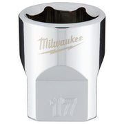 Milwaukee 3/8 Drive Socket Metric Standard 17mm 4932478347 Milwaukee - Dynamic Drive
