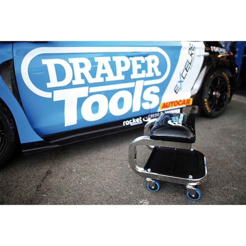 Draper Expert Evolution Work Stool with Storage, 435 x 380mm 99835 Draper - Dynamic Drive