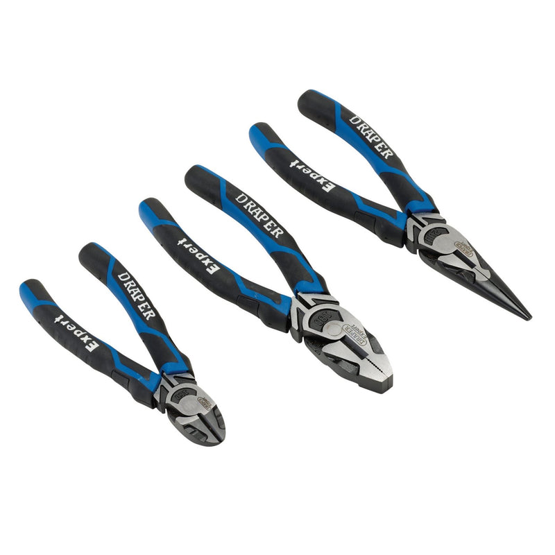 Draper High Leverage Plier Set, Blue (3 Piece) 28033 Draper - Dynamic Drive