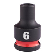 Milwaukee Hex Socket Shw 3/8 Std 6mm-1Pc 6mm Milwaukee - Dynamic Drive