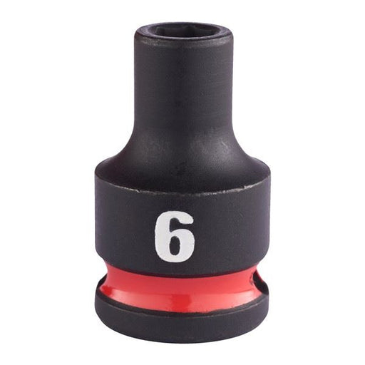 Milwaukee Hex Socket Shw 3/8 Std 6mm-1Pc 6mm Milwaukee - Dynamic Drive