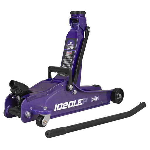 Sealey Low Profile Short Chassis Trolley Jack 2 Tonne - Purple 1020LEP Sealey - Dynamic Drive